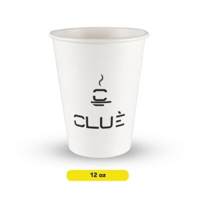 Single Wall Paper cup 12 oz (white)