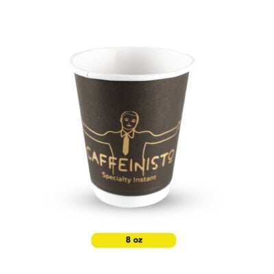 Double Wall Paper cup 8 oz (Black)